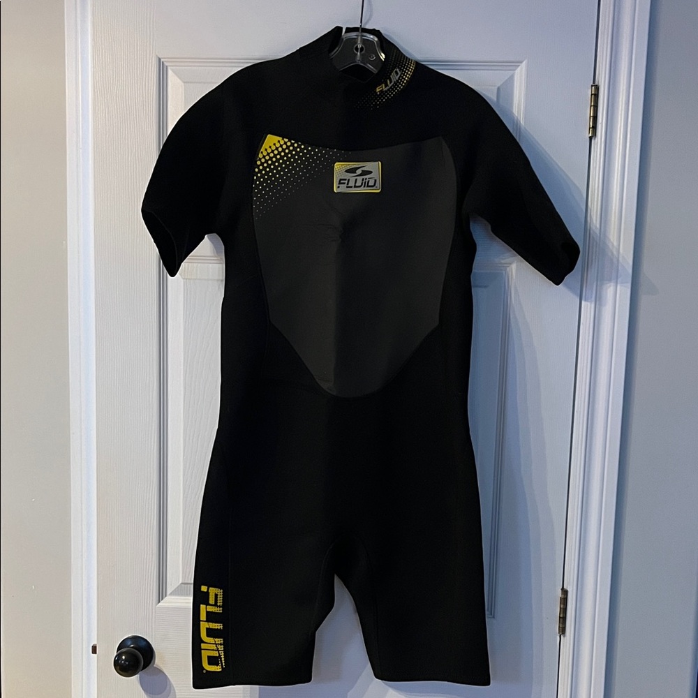 Fluide Black and Yellow Men's Swim Hybrid
